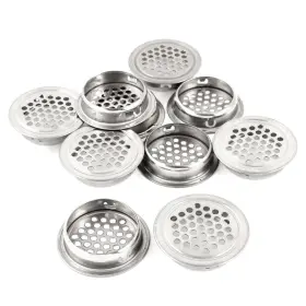 Zaplyte 702105659717 Kitchen Silver Tone Stainless Steel 1.5 Inch Dia 3mm Hole Air Vent 10pcs