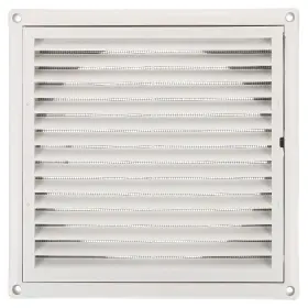 Zaplyte 724117562052 8 Inch Dryer Vent Cover Exterior Wall Exhaust Air Grille Louvered Mesh Abs