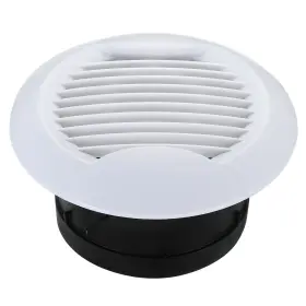 Zaplyte 745060724700 4 Inch Round Air Vent Ceiling Diffuser Grill Cover Abs Louver Soffit White