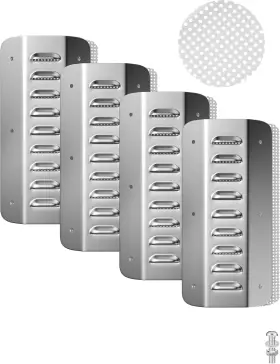 Zepoty 705353849251 4-pack Stainless Steel Shipping Container Air Vents Heavy-duty Rust-free Vent