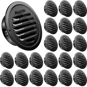 Zonon Hu-zonon-7733 24 Pcs Stainless Steel Soffit Vents 4 Inch Round Dryer Vent Cover With