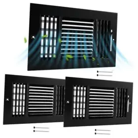 Jax-zonon-118 Zonon Pcs Air Ceiling Vent Covers Way 10 Inch X 6ftft Sidewall 6 3 Black