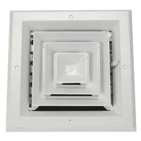 4mjj7 Zoro Select 10 In Square 4-way Multilouver Diffuser White