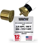 American Volt Electric Radiator Fan Switch (3/8" Npt, 190'F On - 175'F Off). Fixed Price $14.50.