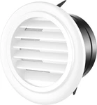 4-INCH Abs Vent Cover, White Round Soffit Exhaust Louver Grille, Built-in. Fixed Price $12.95.