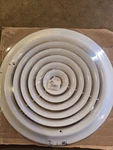 Lima 12" Round Ceiling Diffuser White Powder Coated. Fixed Price $20.00.