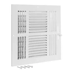 10 In. X 4-WAY Steel Wall/ceiling Register, White. Fixed Price $14.50.