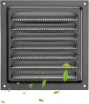 Metal Vent Cover, 8" X Square Soffit Air Louver, Grille Built-in. Fixed Price $18.34.