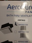 Aero Pure ABF80G15W Cfm Quiet Energy Star Bathroom Fan - White. Fixed Price $99.99.