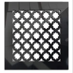 Saba Black Mirror Vent Cover Venetian Style Wall Ceiling Register 9 7/8 Sq. Fixed Price $35.95.