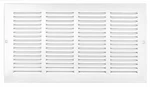 Return Air Grille X 0.5 In. Fin Louvered White Accord ABRGWH168. Fixed Price $19.99.