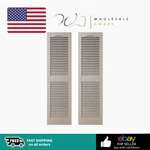 Ekena Millwork 40 13 3" Cathedral Top Center Mullion, Open Louver Shutters, Clay. Fixed Price $37.99.