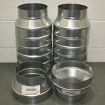 (14) Greenseam Round Reducer GRR9P7PGA24, 9" To 7" Duct, Galvanized Steel. Fixed Price $199.95.