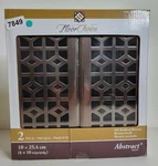 Floor Choice Abstract Registers Vent Cover 4X10 Oil Rubbed Bronze. 2-PACK. Fixed Price $21.99.