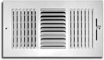 Truaire Series 3-WAY Stamped Steel White, 103MT 12X6. Fixed Price $7.34.