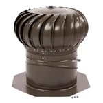 12 In. Weathered Wood Galvanized Steel Internally Braced Dual-bearing Wind Roof. Fixed Price $68.42.