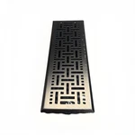 Floor Register Accord Select Wicker Collection 4" X 14 Satin Nickel. 0007089. Fixed Price $20.00.