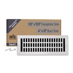 Empire Register Co, Ceiling & Wall Vent Cover - 4X12 Inch, Modern Contemporar.... Fixed Price $57.74.