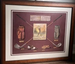 Golf Pro Shop Nostalgia "master The Swing" Beautiful Wood Framed Art 22.5 X 18.5. Fixed Price $18.00.