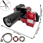 220V 1PH Diesel Single Stage Fire Burner Machine Light Oil Heater 81-174KW. Fixed Price $596.90.