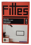 Fittes Aria Lite Flush Wall Vent 6"X 10" White Made In Canada New. Fixed Price $49.95.