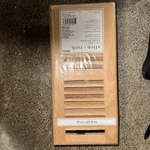 Allen + Roth Solid Oak 4"X 10" Wood Floor Register Light Finish 0063843 New. Fixed Price $20.00.