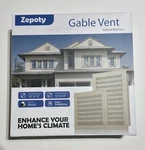 12" X Wood Gable Vent With Replaceable Screen, Paintable Finish, And Ultr.... Fixed Price $20.00.