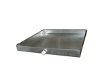 Master Flow 24 In. X 36 Drain Pan With Pvc Connector 26 Gauge-minor Dent. Fixed Price $89.00.