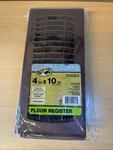 Elegant 4 X 10 Oil Rubbed Bronze Floor Register By Hampton Bay Enhance Decor New. Fixed Price $9.99.