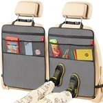 Helteko Back Seat Protector For Car, 2 Pack Premium Kick Mats Kids, Gray. Fixed Price $26.99.