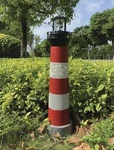 3'1" Metal Led Solar Lighthouse Statue Rotating Beacon Lawn Garden Decor. Fixed Price $168.20.