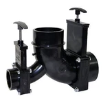 Valterra T81 Rv Waste Double Elbow Rotating Valve 3" Hub X 1-1/2" Spigot. Fixed Price $58.37.