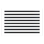 24X16 Modern Ac Vent Cover - Decorative White Linear Air Standard. Fixed Price $214.99.
