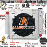 8102 3 Row Radiator Shroud Fan Fit 1987-2006 Jeep Wrangler Tj Yj Chevy V8 Engine. Fixed Price $186.19.