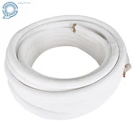White 3/8"-5/8" Dia. Install Kit For Mini Split Heat Pump Systems 50 Feet Pipe. Fixed Price $138.09.