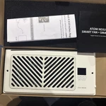 Atom Nexus Airblaze Z410 Quiet Register Booster Fan, 10-SPEED Control Smart Vent. Fixed Price $18.00.