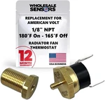 American Volt Electric Radiator Fan Switch (1/2" Npt, 180'F On - 165'F Off). Fixed Price $14.99.
