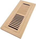 Red Oak Wood Floor Register, Flush Mount Vent 4X12 Inch With Damper,. Fixed Price $33.11.