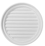 Ekena Round Gable Vent Louver Millwork 22"W X 22"H 1/4". Fixed Price $32.95.