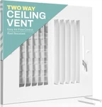 Home Intuition 10 In. X 4 2-WAY Air Vent Coves W/adjustable Damper, White. Fixed Price $17.59.