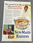 Vintage 1930'S Sun-maid Raisins And Dole Advertisements. Fixed Price $14.99.