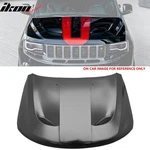 Fits 11-21 Jeep Grand Cherokee Trackhawk Style Front Hood Cover Black Aluminum. Fixed Price $624.99.