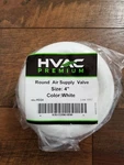 Hvac Premium Round Return Air Valve 4" White...new. Fixed Price $12.99.