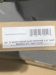 Buildmart - 60" Linear Diffuser (2 Slot) Double White Decorative. Fixed Price $124.95.