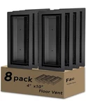 8 Pack 4X10 Floor Register, Heavy Duty Steel, Sleek Design, Fits Tile Wood Inser. Fixed Price $199.99.