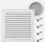 Funmit Louvered Vent Cover Or Outside Dryer Exhaust Air White 6". Fixed Price $22.22.