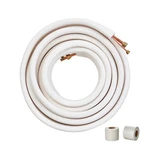 50FT Mini Split Line Set, 1/4" & 1/2" O.d Copper Pipes Tubing And Triple-layer. Fixed Price $329.90.