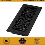Floor Diffuser 4 X 10 In Black Metal Register Vent Cover Cast-iron Heat Hvac. Fixed Price $20.99.