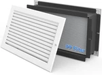 14"X8" Retrofit Wall Return Air Pathway White W/ Pp Filter & Aluminum Grill. Fixed Price $77.99.