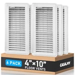 6 Pack Floor Vents Registers 4X10 Inch,heavy Duty Metal Air .... Fixed Price $56.37.